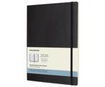 Moleskine 12 Months Monthly Note Calendar 2020 Soft Cover X-Large Black