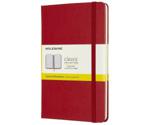 Moleskine Classic Notebook Medium Hardcover Squared 208 pages scarlet