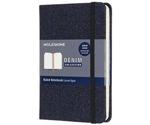 Moleskine Denim Notebook Pocket Lined prussian blue