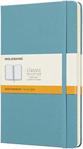 Moleskine Hard Cover Classic Notebook Large Ruled, Light Blue