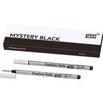 Montblanc Fineliner Refills (B) Mystery Black 105170 - Refill Cartridge with a Broad Tip for Montblanc Fineliner and Rollerball Pens - 2 x Black Refills