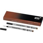 Montblanc Rollerball Refills (M) Chestnut Brown 106930 - Refill Cartridge with a Medium Nib for Rollerball Pens - 2 x Brown Pen Refills