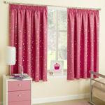 Moonlight Pink Blackout - Pencil Pleat Curtains - 66x72″/168x183cm