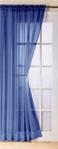 Navy Blue Voile Panel Curtains - Trent Slot Rop Top - 59″x72″