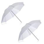 Neewer® 2 Pack 33″/84cm White Translucent Soft Umbrella for Photo and Video Studio Shooting