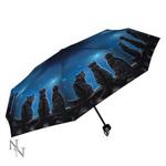 Nemesis Now Wish Upon a Star Lisa Parker Umbrella 24cm Blue, Plastic, Metal, 190T Pongee