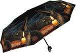 Nemesis Now Witching Hour Lisa Parker Umbrella 24cm Black, Plastic, Metal, 190T Pongee