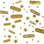 Neviti Woo Hoo Hen Do Decorations Hen Party Night Supplies Gold Bridesmaid Bride to Be (Table Confetti)