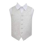 New DQT Swirl Ivory Boy's Waistcoat - 7-8 Years: 28″