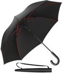Newdora Umbrella Stick Umbrella Automatic Open Manual Close Windproof Extra Strong Golf Umbrella Ideal for 1-3 People During Storm(Black/Red)
