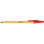 niceday Yellow Ballpoint Pen Red Fine - Box of 50