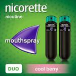 Nicorette QuickMist Mouth Spray, Cool Berry, Duo Pack, 1 mg - Stop Smoking Aid