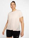 Nike Running Miler T-Shirt (Curve) - Washed Coral, Washed Coral, Size 26-28=3X, Women Washed Coral