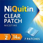 NiQuitin Clear Patch - Step 2 14 mg, 7 Patches - Stop Smoking Aid