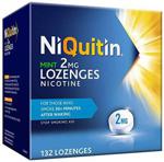 NiQuitin Mint Lozenge - 2 mg, 132 Lozenges - Stop Smoking Aid