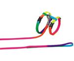 Nobby Rainbow Nylon Cat Collar & Lead Set