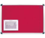 nobo Elipse Felt Board Red 900x600mm