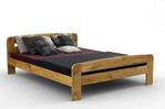 Nodax* Wooden Pine Bed Frame F2 (oak, UK Single Size 90x190cm)