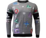 Numskull PlayStation Symbols - Grey Xmas Pullover grey