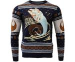 Numskull Star Wars: Space Slug Escape Xmas Pullover dark blue / brown