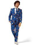 OppoSuits Men's Fun Ugly Christmas Merry Pixmas - Full Suit: Jacket, Pants & Tie, 38