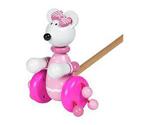 Orange Tree Toys Push-Along Pink Mouse