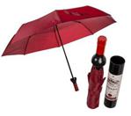 Out of the blue Pocket Umbrella, Wine Bottle, Dark Red, D: 90 cm