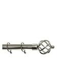 Palermo Cage Finial 25-28 Mm Extendable Curtain Pole Pewter