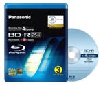 Panasonic BD-R 25GB 135min 4x 3pk Video Box