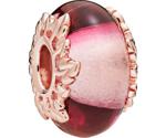 Pandora Pink Murano Glass & Leaves (788244)