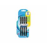 Paper Mate Comfortmate Ballpen Retractable Pack of 4, Black