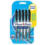 Paper Mate Flexgrip Ultra Retractable Ballpoint Pens | Medium Point (1.0mm) | Black | 5 Count