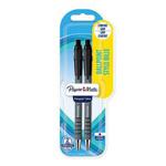 Paper Mate Flexgrip Ultra Retractable Ballpoint Pens | Medium Point (1.0mm) | Black | Pack of 2