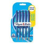 Paper Mate Flexgrip Ultra Retractable Ballpoint Pens | Medium Point (1.0mm) | Blue | 5 Count