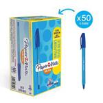 Paper Mate InkJoy 100ST Ballpoint Pens | Ultra Fine Point (0.5mm) | Blue | 50 Count