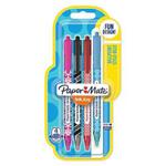 Paper Mate InkJoy Wrap Ballpoint Pens | Retractable Medium Point | Assorted Colours | 4 Count