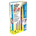 Paper Mate Replay Premium Erasable Gel Pen, Medium 0.7 mm Tip, Fun Assorted Colours, Pack of 12