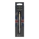 Parker Jotter Gel Pen | Stainless Steel with Gold Trim | Medium Point Black Ink (0.7 mm)