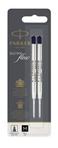 Parker Quinkflow Ball Pen Refill Medium Nib Black, Pack of 2