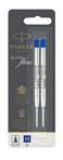 Parker Quinkflow Ball Pen Refill Medium Nib Blue, Pack of 2