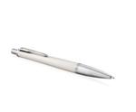 Parker Urban Ballpoint Pen | Premium Pearl Metal Chiselled | Medium Point Blue Ink | Gift Box