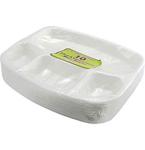 Party & Paper Solutions 10 POLYSTYRENE COMPARTMENT/SECTION TRAYS (4 SECTIONS) Ideal for hot and cold food