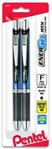 Pentel Ink Energel Retractable Fine Point Liquid Gel Pens - Black