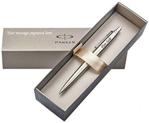 Personalised Engraved Parker Jotter Stainless Steel Ballpoint Pen BLACK INK FREE BOX ENGRAVING