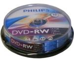 Philips DVD-RW 4,7GB 120min 4x 10pk Spindle