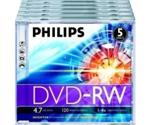 Philips DVD-RW 4,7GB 120min 4x 5pk Jewel Case