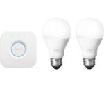 Philips Hue Starter Kit - Bridge & 2 Hue Bulbs (E27)