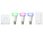 Philips Hue White and Colour Ambiance Starter Kit (B22) + Dimmer Switch