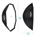 PhotR 150cm/60″ Octagon Umbrella Softbox Reflector Speedlite Bowens Flash S Type