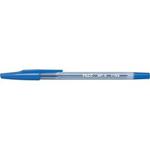 Pilot - BP-SF - Refillable Ballpoint Pen Fine point - Crystal Plastic Body with Cap - Blue - Set of 12